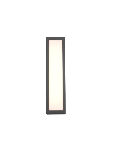 Aplique LED rectangular Fuerte antracita