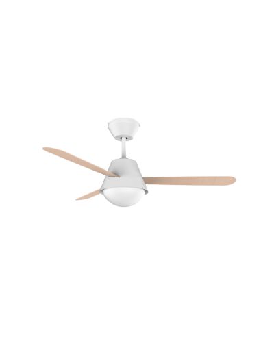 Ventilateur de plafond Buran avec lumière avec pales en bois