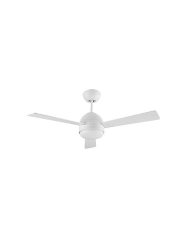 Kai ventilador de teto branco com luz 1xE14