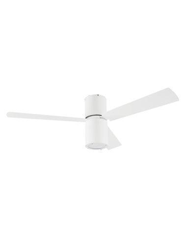 Ventilateur blanc minimaliste avec lumière Formentera