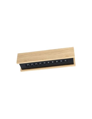 Plafonnier Led minimaliste en bois Termini 2 taille S