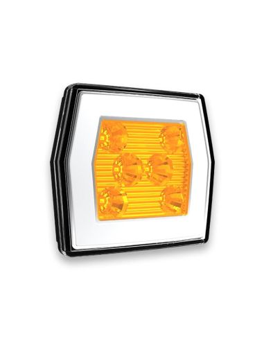 Posição de pisca-pisca de luz frontal LED aprovada Fristom FT-125 12v 24v | Iluminação LeonLeds