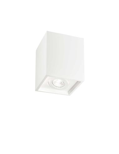 Luminária de teto quadrada de carvalho PL1 Branco Ideal Lux | leonleds