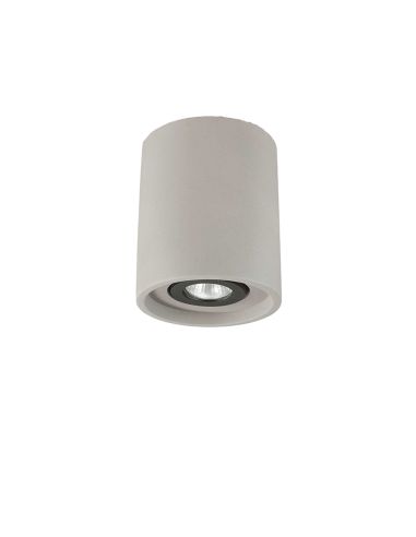 Luminária de teto Carvalho PL1 Redondo Cimento Ideal Lux | leonleds