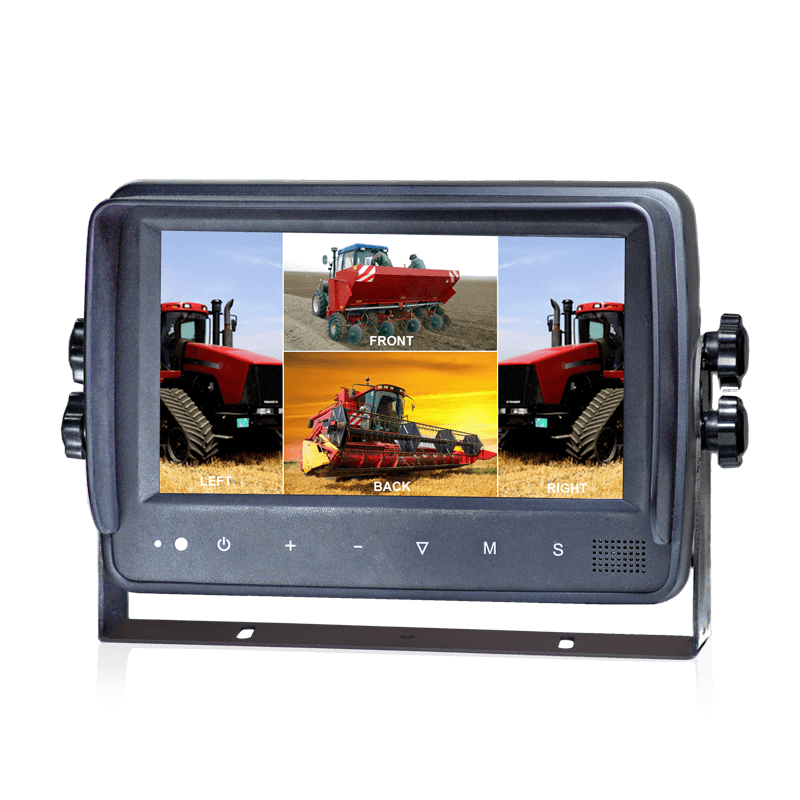Monitor táctil HD de 7 pulgadas con alta resolución para conexión de 4  cámaras de visión trasera