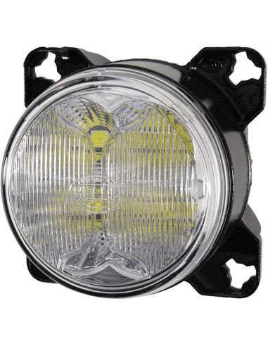 Farol redondo LED com óptica de trabalho Modul 90i Hella 1G0 996 263-501 com conector Deutsch Modul 90I Hella | leonleds