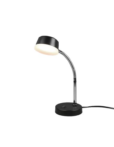 Pequeno candeeiro de mesa LED preto Kiko