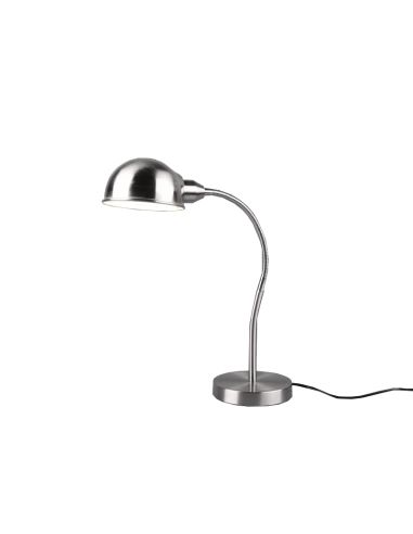 Lampe à poser à corps flexible Perry nickel mat