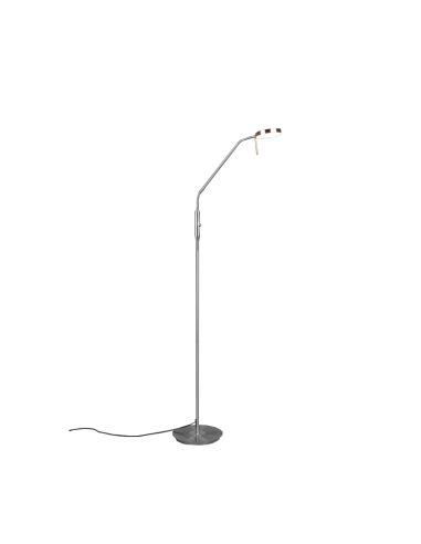 Lampadaire LED moderne Monza nickel mat