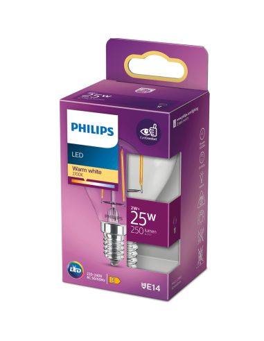 Ampoule à filament LED sphérique 2,2W - 25W P45 8718699763411 Philips | leonleds