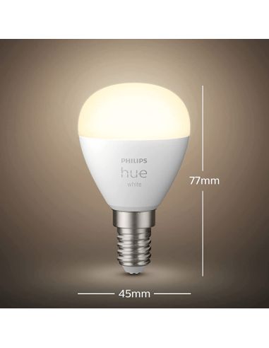 Philips Hue White Bombilla Inteligente LED A67 E27 15.5W Luz Blanca Cálida