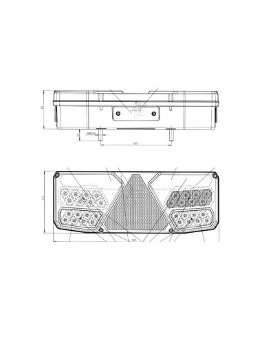 Led Taillight Camion Can-Bus 6 fonctions Était