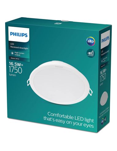 Downlight LED redondo 17W branco 1.600Lm Philips | leonleds