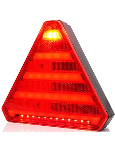 Piloto trasero LED con forma de triangulo con 6 Funciones - 12V 24V - W244 Was | LeonLeds