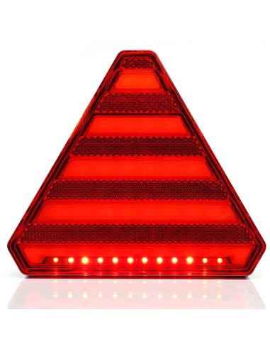 Panneau arrière LED triangle arrière 3 fonctions Effet Néon - 12V 24V - W244 Was | leonleds