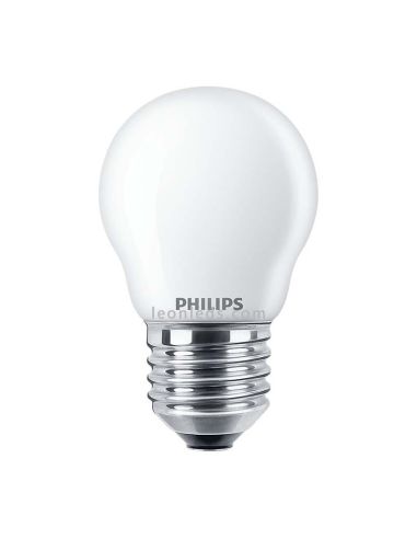 Ampoule LED sphérique classique mate Philips E27 | Philips LED Spherical 2.2W équivalent à 25W Crystal | leonleds