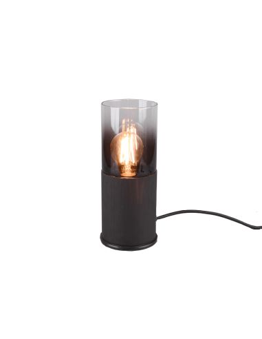 Lampe de table Robin avec verre fumé