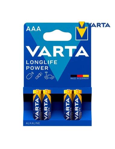 Varta LR03 1.5V LonLife Power AAA Pilha Alcalina 4008496559749 | leonleds