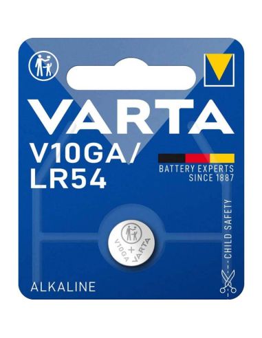 Pilha Alcalina LR54 - V10GA 1.5V Blister 1 Unidade. 400849297634 | leonleds