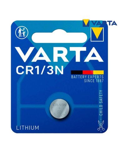 Pile au lithium CR1/3N 3V Blister 1 unité. Varta 4008496274147 | leonleds