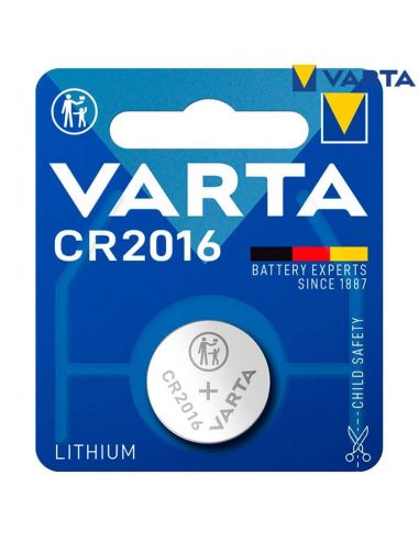 Pile bouton au lithium CR2016 3V Blister 1 unité. 008496276639 Varta | leonleds