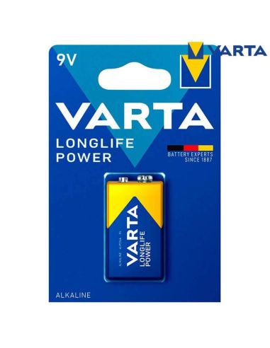 Pilha Alcalina -9V- Long Life Power da Varta 4008496559862 | leonleds