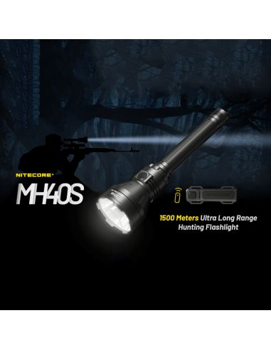 Nitecore MH40S Lampe de poche LED longue portée avec portée de