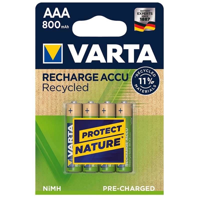 Batería Recargable AAA 800 mAh Varta