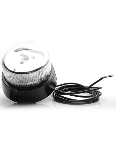 Rotativo Led transparente Magnético con 3 metros de cable 1 Programa de luz IP68 866.9D | LeonLeds