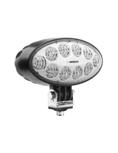 Farol LED oval muito potente para trabalho 5.500Lm 12V - 24V DC com cabo CRV1D.55901 | leonleds