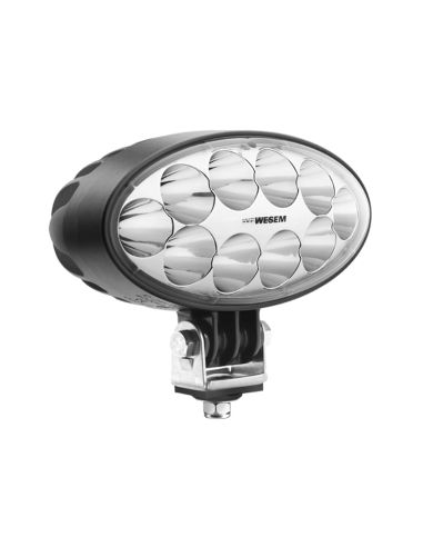 Farol LED oval longo alcance muito potente 5.500Lm 12V - 24V DC com cabo 4º feixe Wesem CRV1P.56801 | leonleds