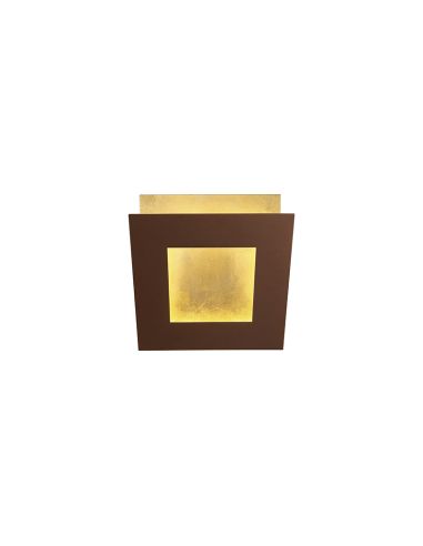 Aplique LED moderno Dalia corten oro 3000k mini