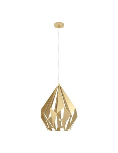 Plafonnier doré de style vintage Cartlon Grande 43815 Eglo | LeonLEDS