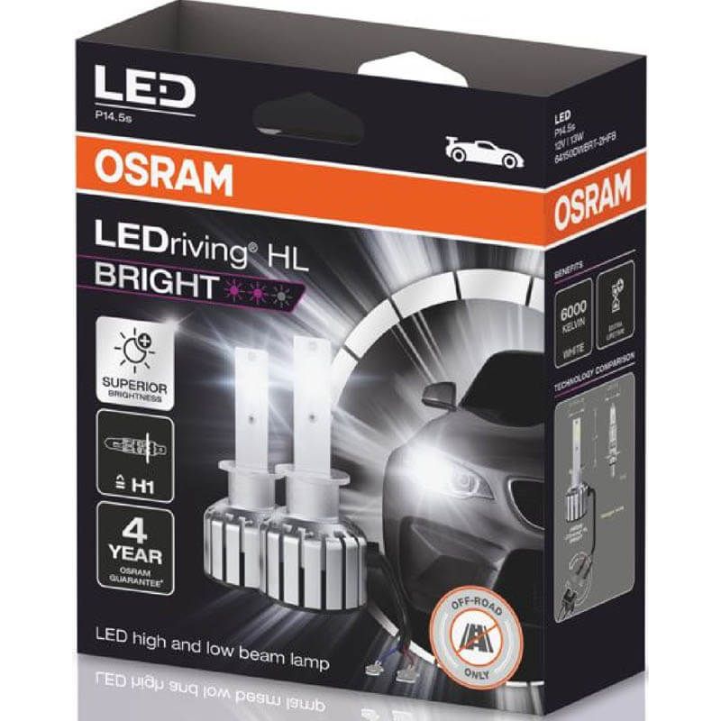 Ampoules LED H1 12V LedDriving HL Lumineux Osram