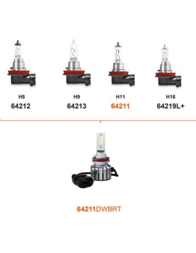 Bombillas LED H8/H11/H16/H9 12V LEDriving HL BRIGHT 64211DWBRT 2 Unds. -  Osram Automoción