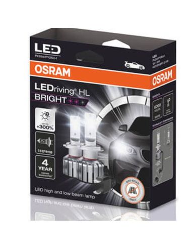 Ampoules LED H7 ou H18 Osram HL Bright