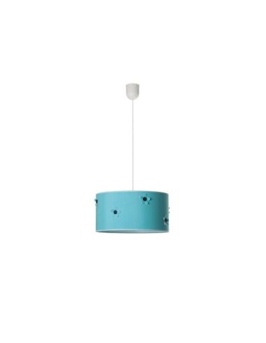 Plafonniers pour enfants Bouton bleu turquoise Série 1xe27 | leonleds