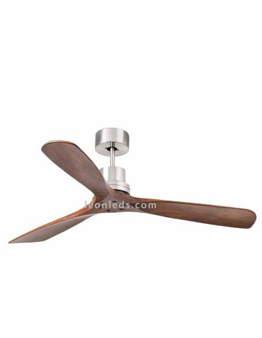 ✅ Ventilateur de plafond Lantau en noyer foncé 33370 | Ventilateurs LeonLeds Faro