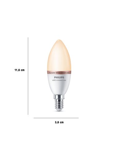 Ampoule LED Intelligente WiFi + Bluetooth E14 470 lm C37 Dimmable