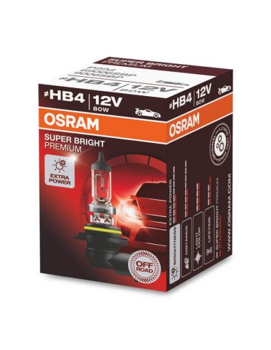 Ampoule HB4 très puissante avec 100W de 12V Super Bright Premium (1 Unité) 69006SBP Osram | leonleds