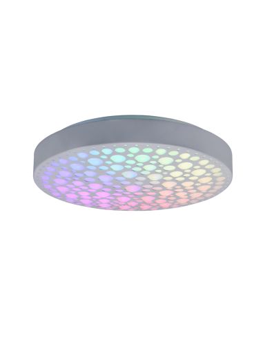 Lâmpada de teto LED Chizu branca regulável RGB