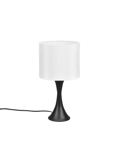 Lampe à poser Sabia métal et tissu noir