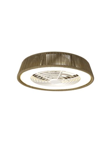 Ventilateur LED polynésien nautique réglable