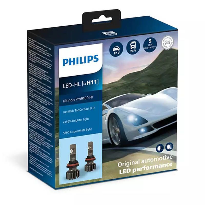 Philips Ultinon PRO9100 Puissantes ampoules LED H11