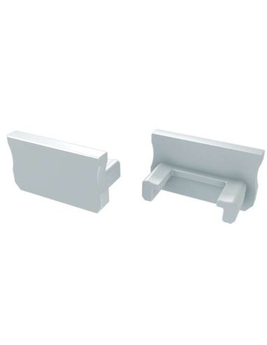 Embout Blanc sans Trou pour Profil Type A 12-0011-00 Lumines | leonleds