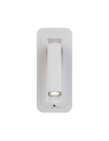 Aplique LED con interruptor Boheme blanco