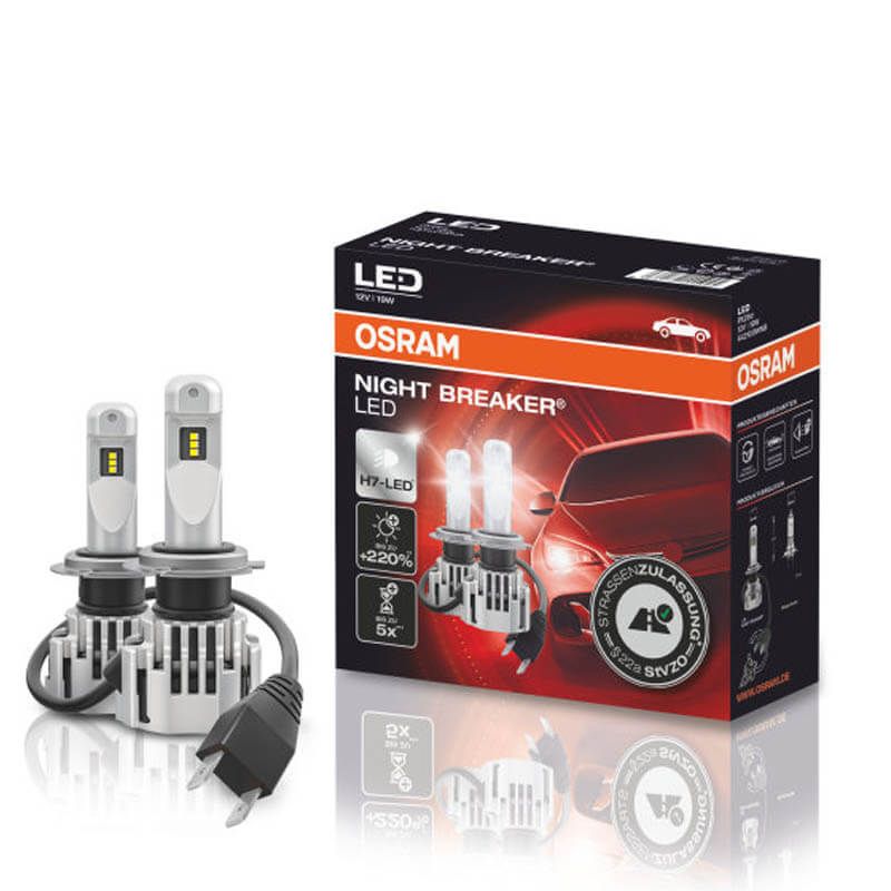 Pack 2 Ampoules H7 Osram Night Breaker Unlimited 55w 12v 34,90 € Ampoules  Osram H7 H4 H1  123GOPIECES Livraison Offerte pour 2 produits achetés !