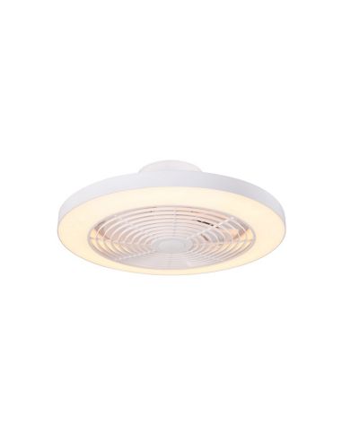 Ventilador Plafón LED blanco Moli 35W con luz RGB