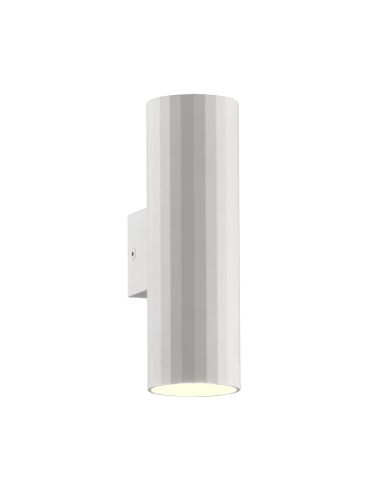 Aplique Modrian de metal branco de 2 luzes