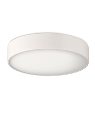 Plafonnier rond moderne Dins pour salle de bain IP44 32cm Blanc